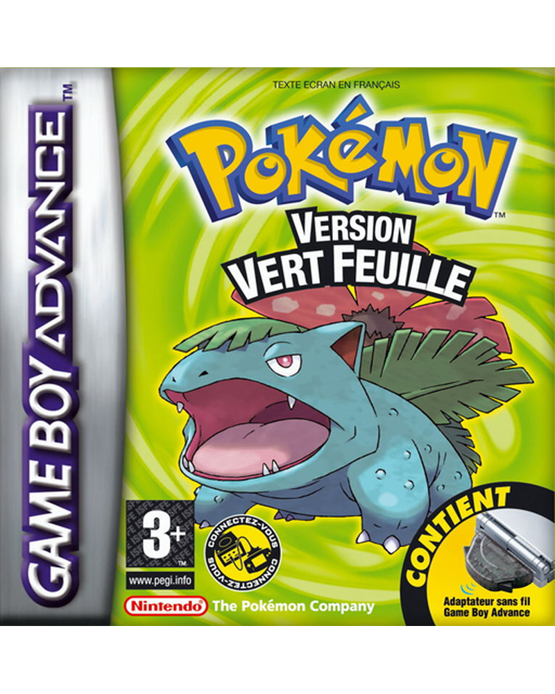 Jaquette de Pokémon Version Vert Feuille